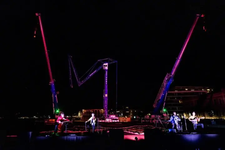 Papillon and the dancing cranes (c) Wim Heirbaut